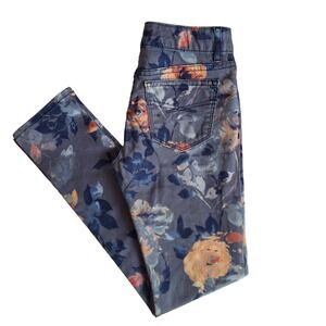 GAP Kids 1969 5-pocket floral print super skinny stretch jeans